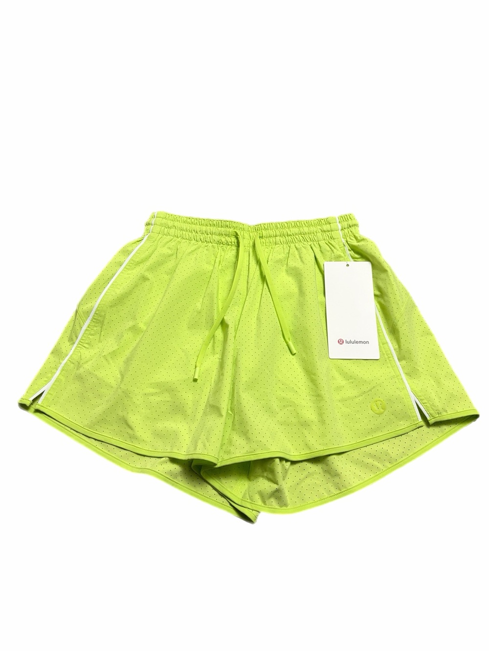 NWT Lululemon Court Rival High-Rise Short 3" *Perforated Sour Grape/White Size 4